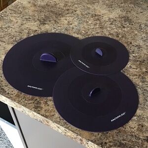 Rachael Ray Deep Purple Silicone Lid Trio